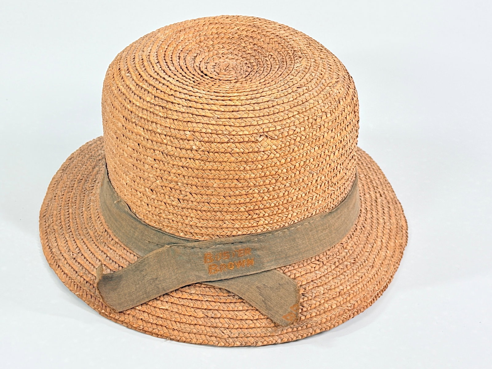 ANTIQUE BUSTER BROWN STRAW HAT (1 of 5)