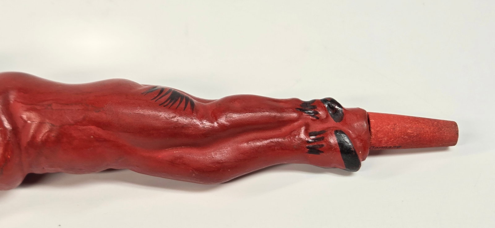 ANTIQUE GERMAN COMPOSITION FULL BODY DEVIL NOISEMAKER - 3
