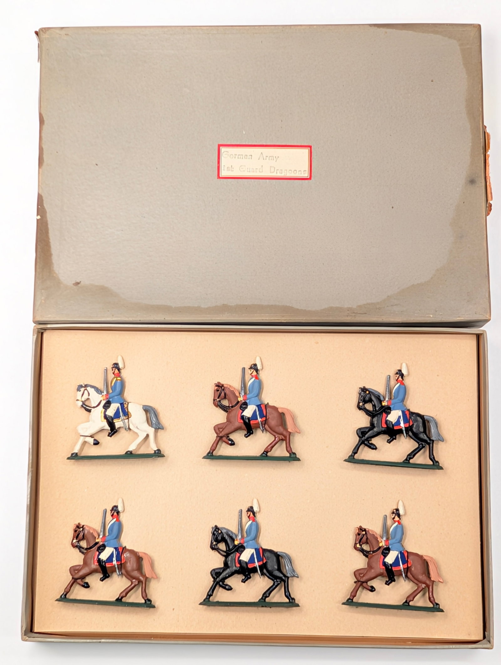ANTIQUE HAND PAINTED SOLDIER SET W/ BOX (1 of 5)