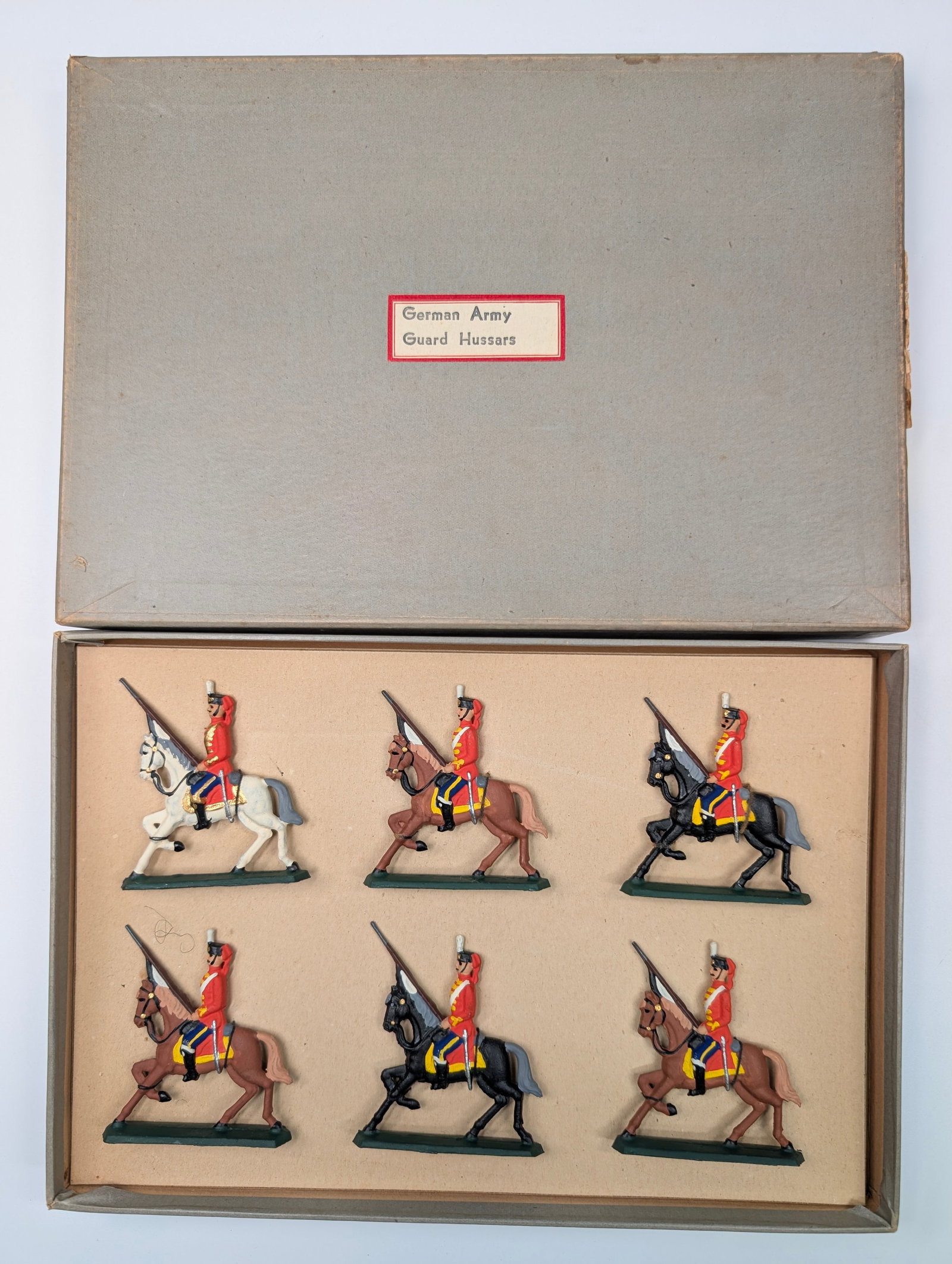 ANTIQUE HAND PAINTED SOLDIER SET W/ BOX (1 of 5)
