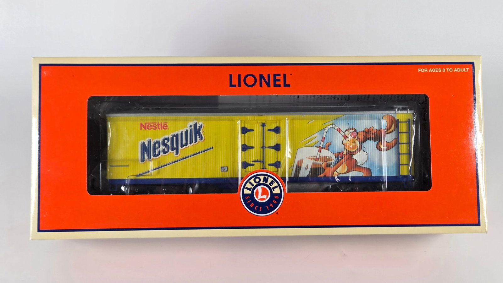 LIONEL 6-17356 NESTLE NESQUIK MILK CAR NIB: REMAINS NEW UNUSED IN BOX.