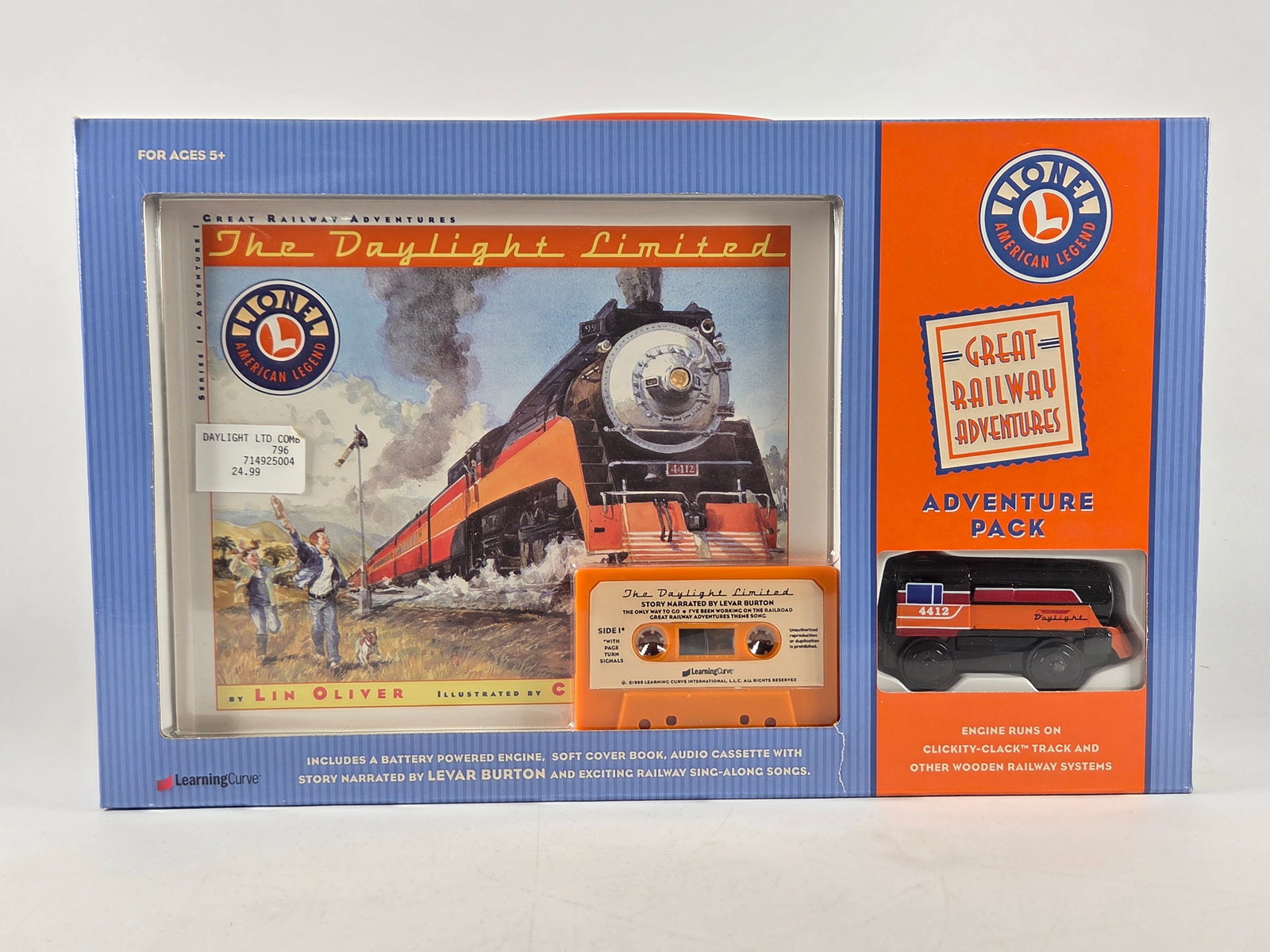 LIONEL DAYLIGHT LIMITED ADVENTURE PACK NIB: REMAINS NEW UNUSED IN BOX.