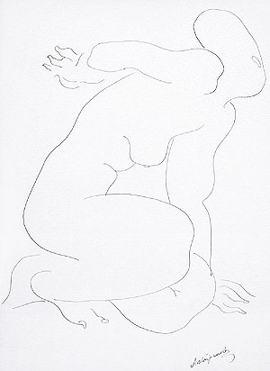 Archipenko, Alexander, Original Unique Drawing