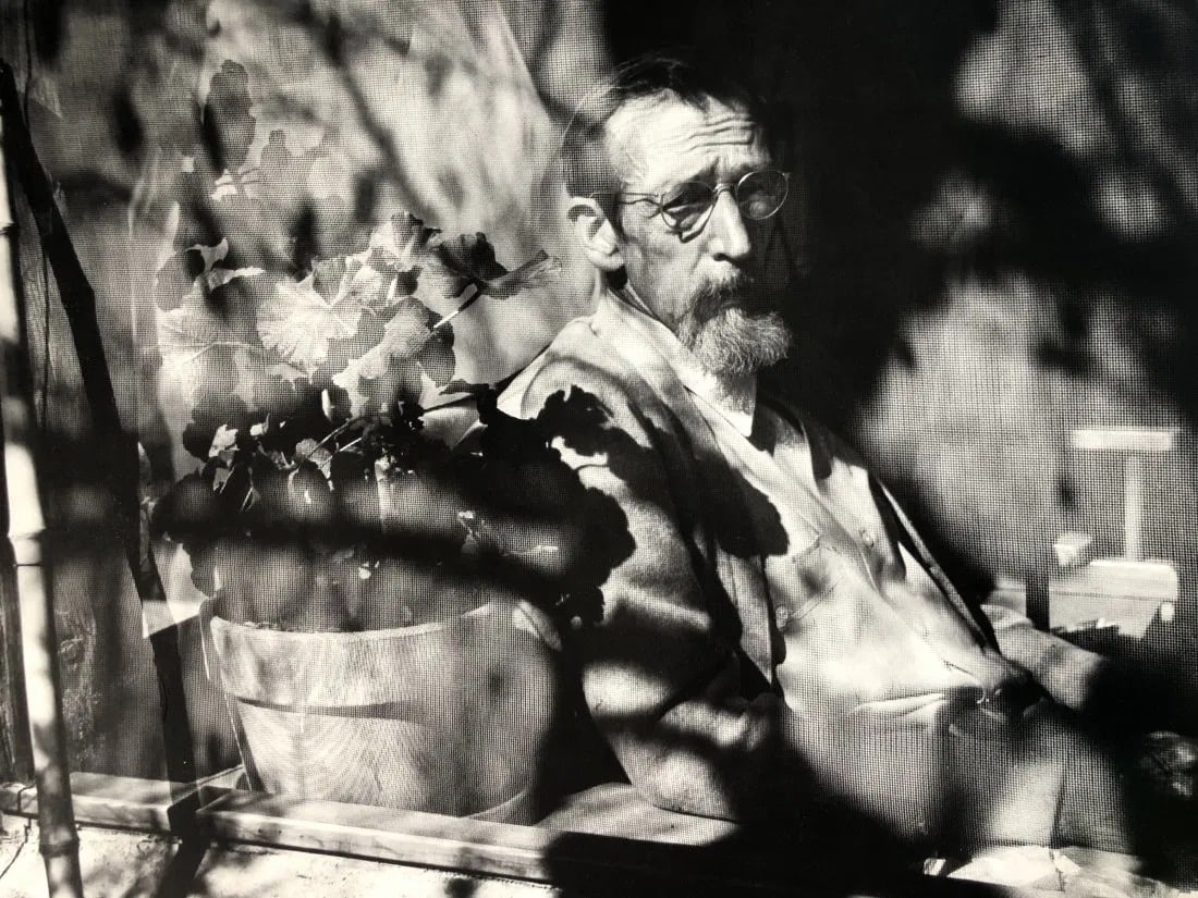 ANSEL ADAMS (B.1902-1984)Maynard Dixon, Tucson, Arizona c.1945Photo-litho .10" x 13": ANSEL ADAMS (B.1902-1984)Maynard Dixon, Tucson, Arizona c.1945Photo-litho .10" x 13"
