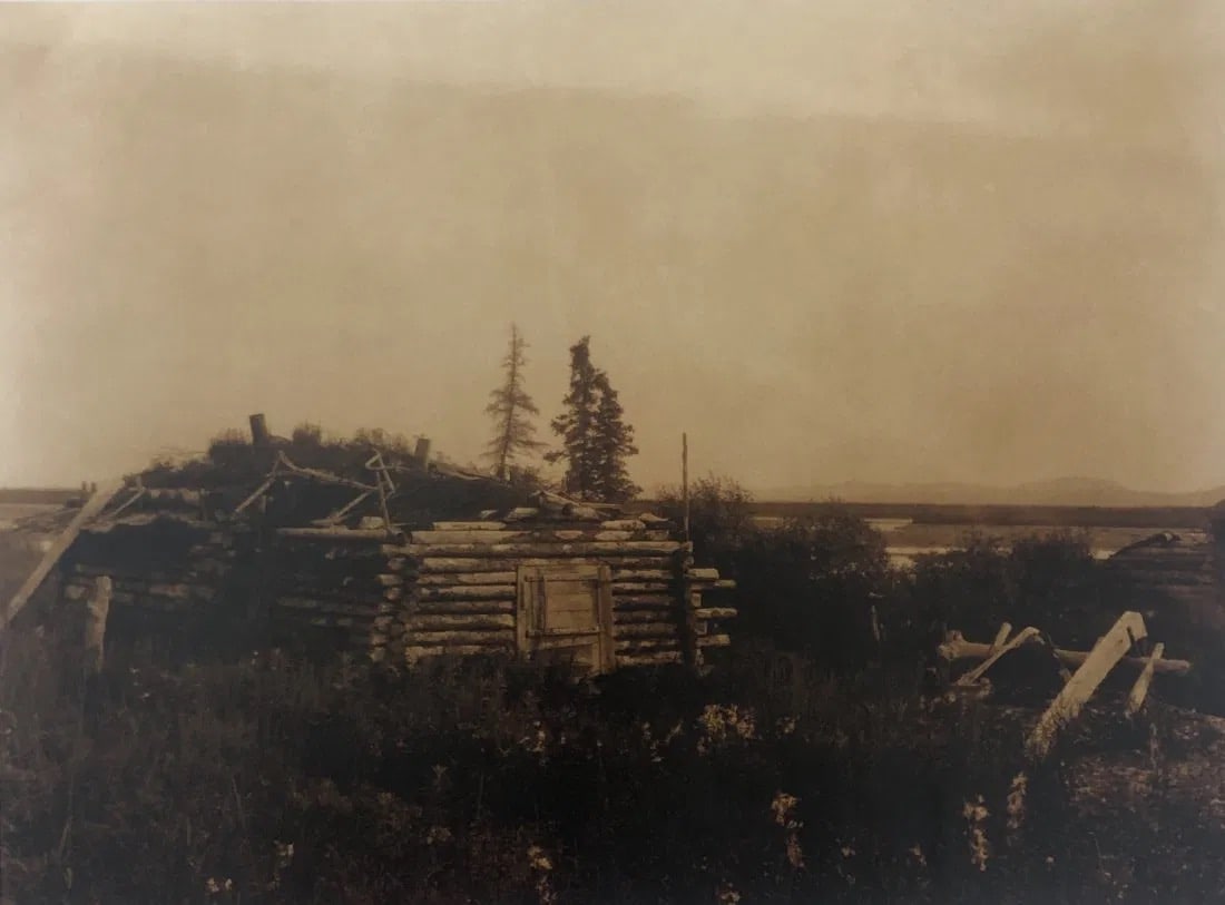 EDWARD CURTIS (1868-1952) Noatak Home , Photo-litho ,8" x 10 3/4" (1 of 1)