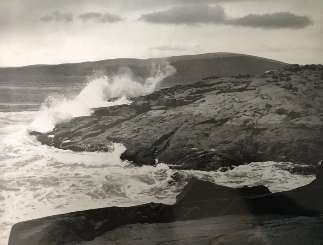 ANSEL ADAMS (B.1902-1984)Sea and Rocks, Storm, Schoodie Point, Acadia National Park, Maine,Black and (1 of 1)