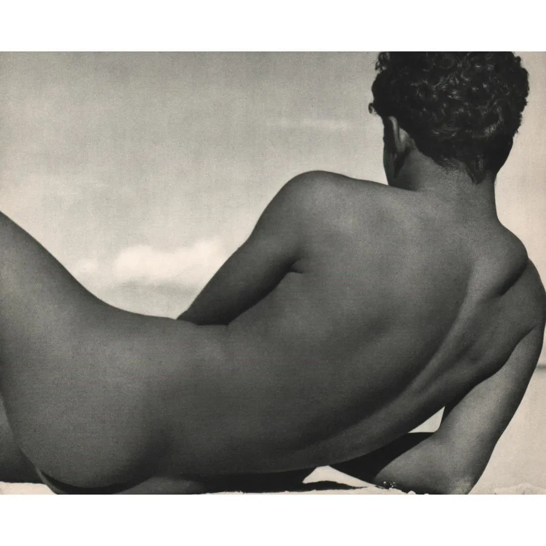 Herbert List (German, 1903-1975) Male Nude: Herbert List (German, 1903-1975) Male Nude. Gravure Print. Measures: 8 x 10 inches