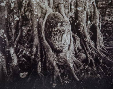 Linda Connor (American, b. 1944) Entwined Buddha, Thailand: Linda Connor (American, b. 1944) Entwined Buddha, Thailand. Photolitho. Measures: 8 x 6 1/4 inches