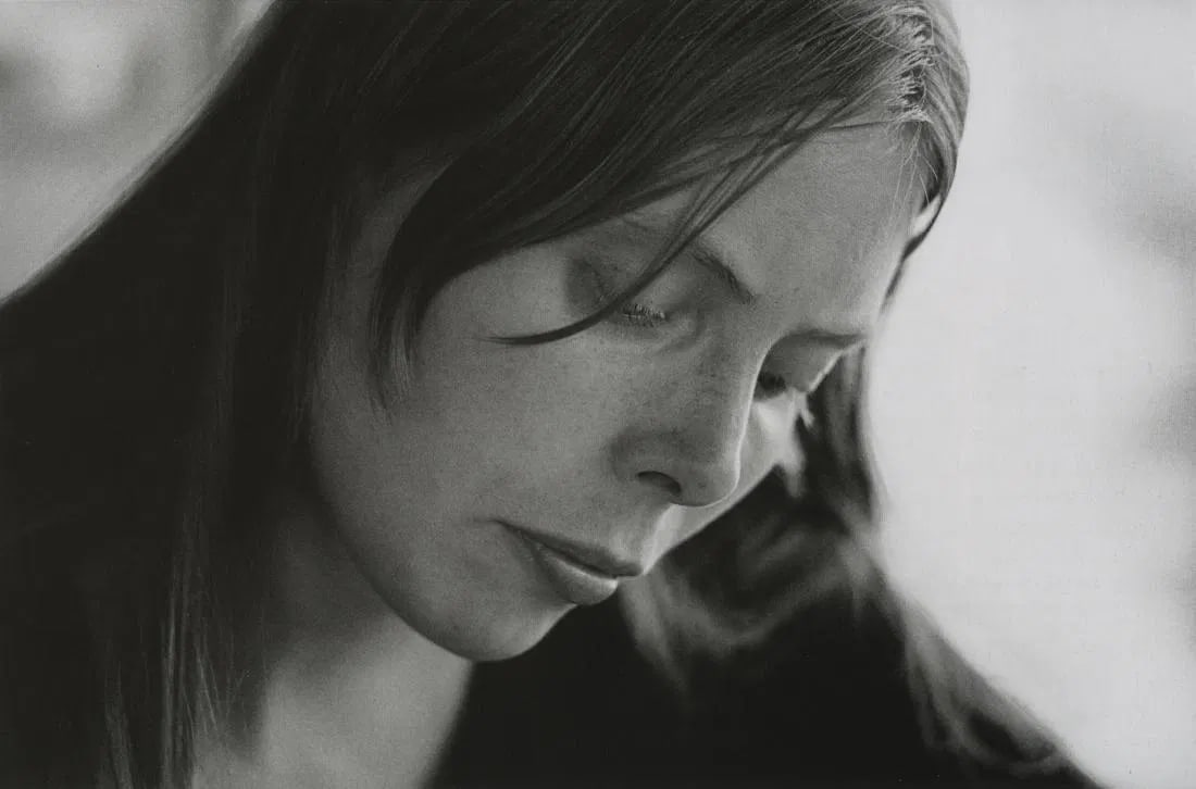 Jim Marshall - Joni Mitchell, 1969: Jim Marshall - Joni Mitchell, 1969. Photolitho. Measures: 8 x 5 1/3 inches.