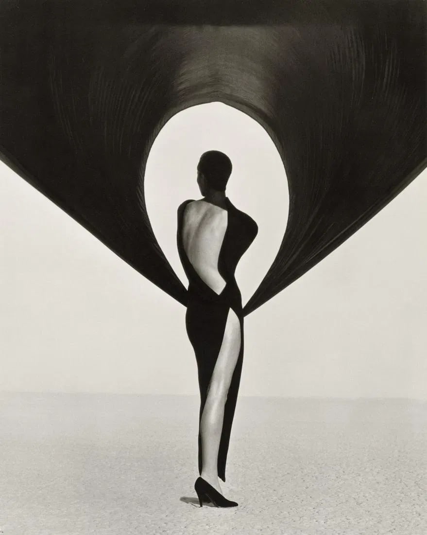 Herb Ritts - Versace Dress, Back View, 1990 (1 of 1)