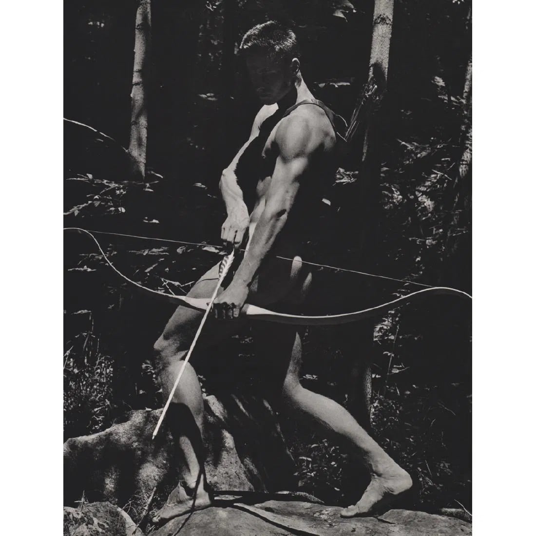 Bruce Weber (American, b. 1946) Archer: Bruce Weber (American, b. 1946) Archer. Gravure Print. Measures: 13 x 10 inches