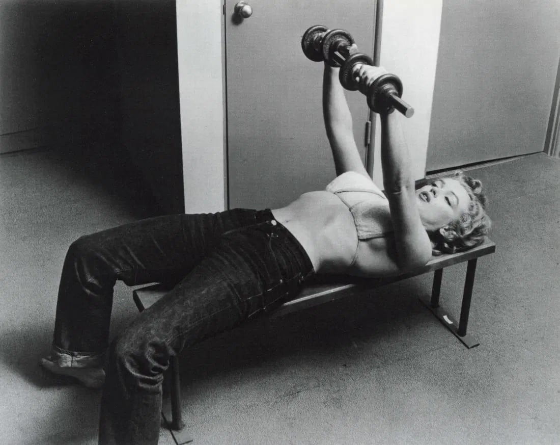 Philippe Halsman - Marilyn Monroe, Exercising, 1952 (1 of 1)