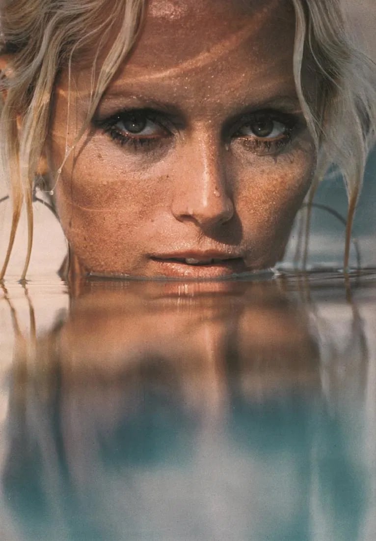Douglas Kirkland - Portrait in Water: Douglas Kirkland - Portrait in Water. Photolitho. Measures: 7 x 10 inches.