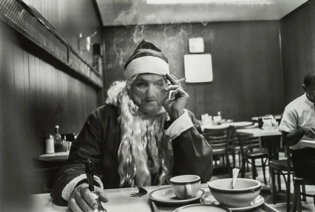 Mary Ellen Mark - Santa Claus at Lunch, NY, 1963 (1 of 1)