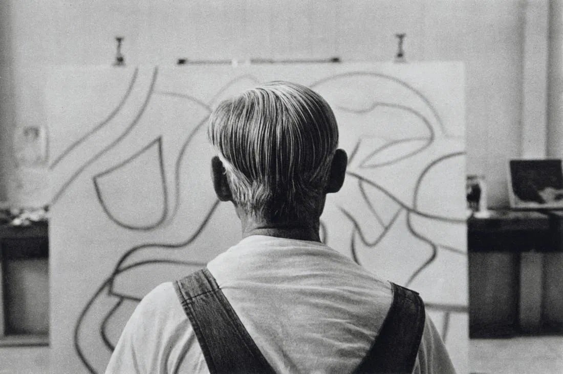 Duane Michals - Willem De Kooning, 1985: Duane Michals - Willem De Kooning, 1985. Gravure Print. Measures: 9 x 6 inches.