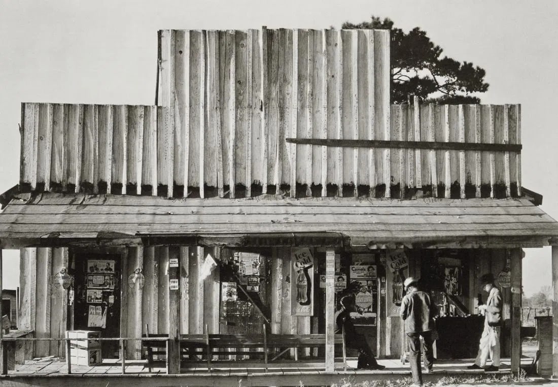 Walker Evans - General Store, Selma, Alabama, 1936: Walker Evans - General Store, Selma, Alabama, 1936. Photolitho. Measures: 7 1/2 x 5 inches.