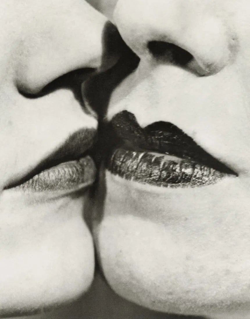 Man Ray - The Kiss, 1930: Man Ray - The Kiss, 1930. Photolitho. Measures: 10 x 12 3/4 inches.