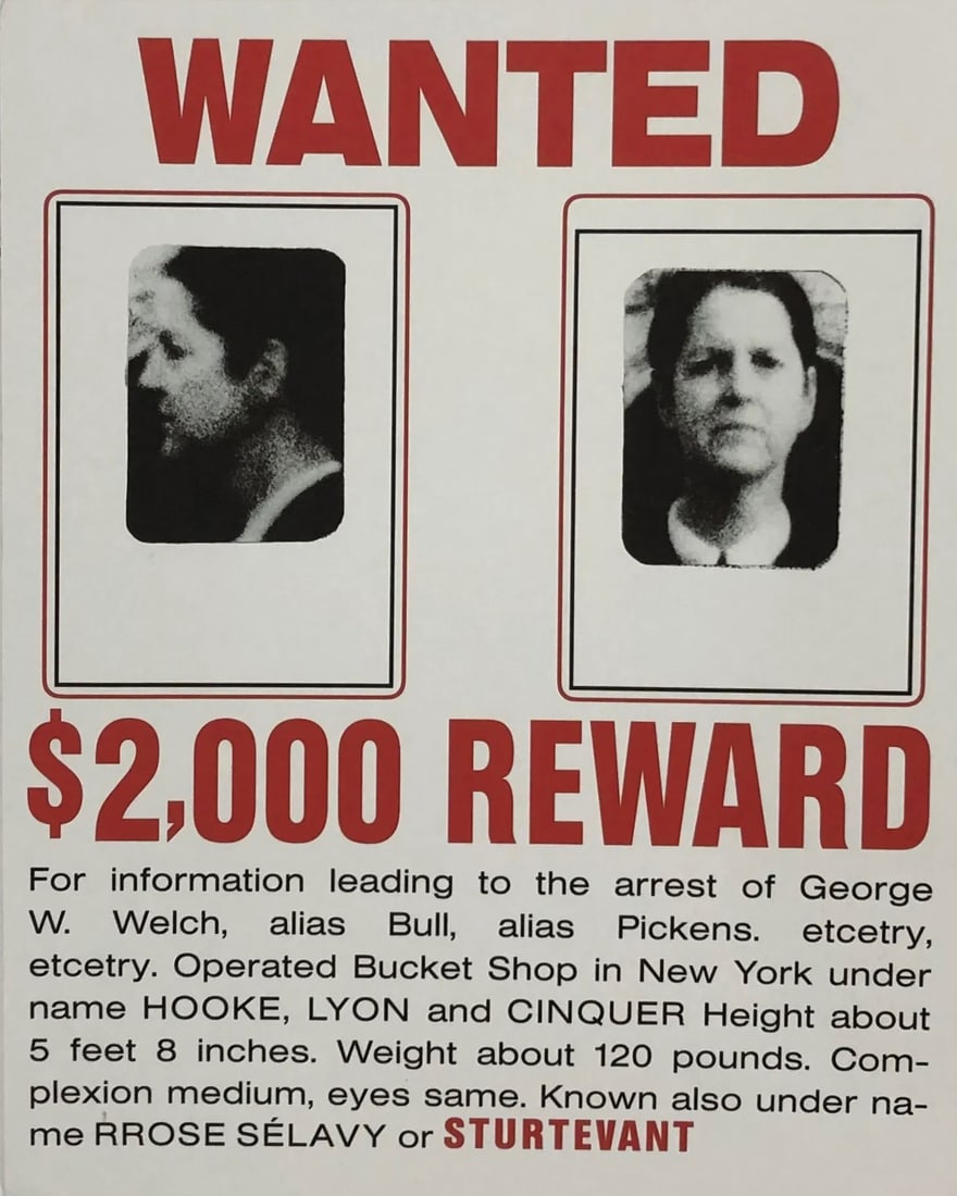 Elaine Sturtevant “Wanted?? Print in Colors: Measures 12.75 x 10 inches