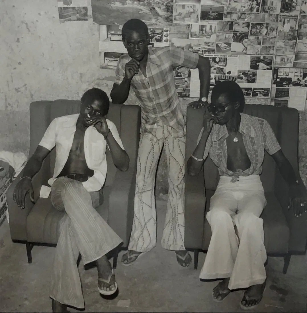Malick Sidibe - Tired After a Busy Night, 1963: MALICK SIDIBE (1935-2016) ,Tired After a Busy Night, 1963 ,Photo-litho , measures 6 1/4" x 6 1/4" inches