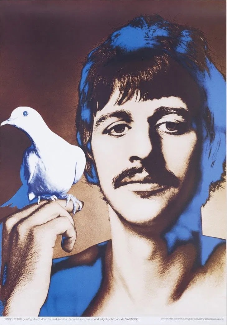 Richard Avedon - Ringo Starr, 1967: RICHARD AVEDON (1923-2004)Ringo Starr, 1967 ,Offset lithograph in colors ,31" x 22"