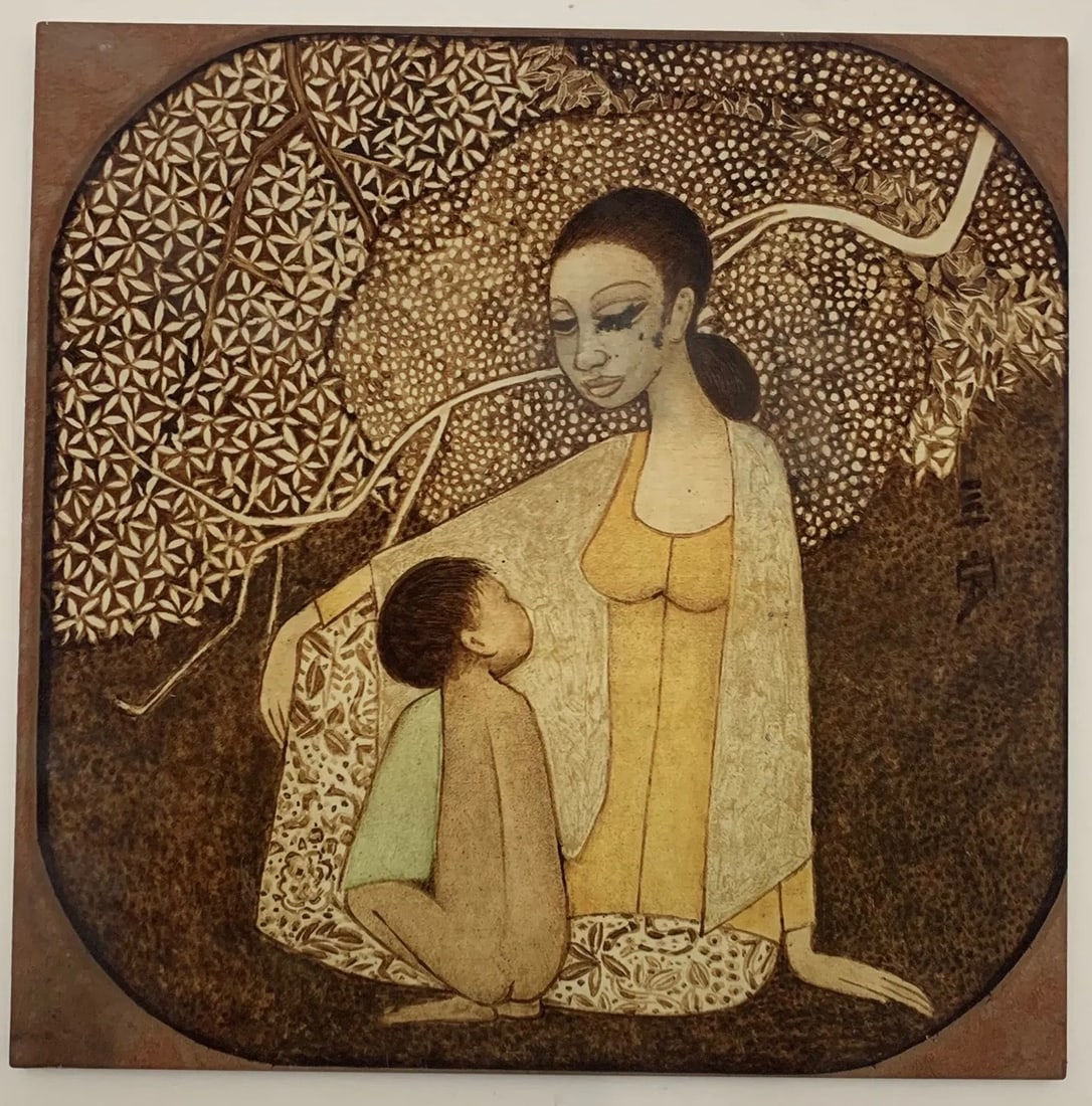 Cheong Soo Pieng Ceramic Tile (1 of 1)