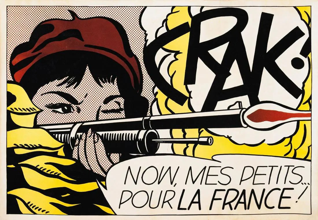 Roy Lichtenstein Crak! 1963 Lithograph (1 of 1)