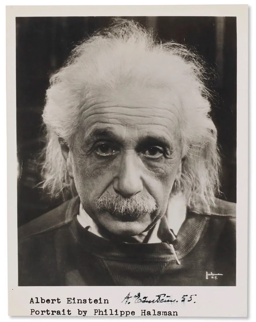 Philippe Halsman Albert Einstein photo litho (1 of 1)