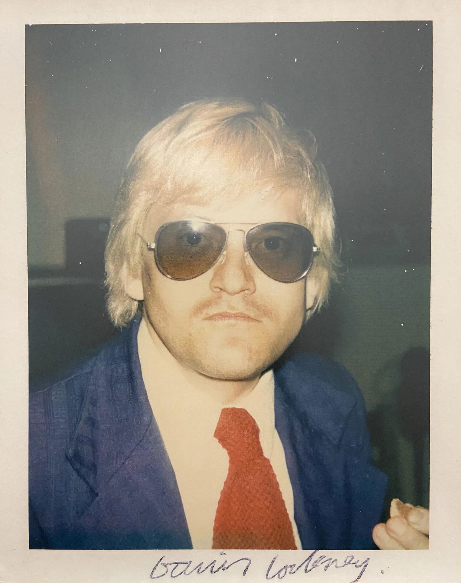 Andy Warhol "David Hockney, 1972" Polaroid Print (1 of 1)