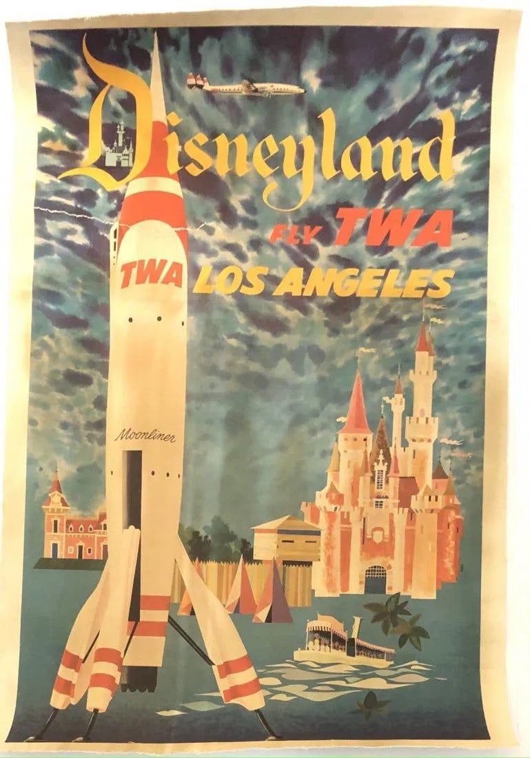 Disneyland (Fly TWA Los Angeles) Poster (1 of 1)