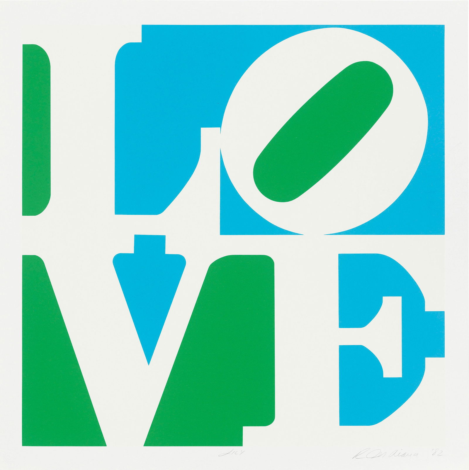 ROBERT INDIANA (1928-2018) The Garden of Love offset lithograph (1 of 1)