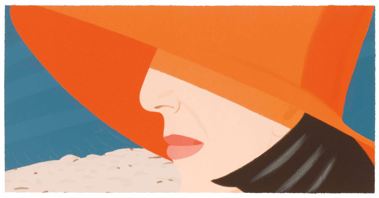 ALEX KATZ 'ORANGE HAT' LITHOGRAPH (1 of 1)