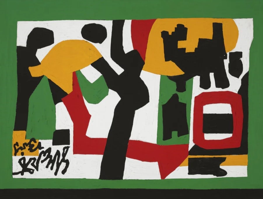 Stuart Davis - Punch Card Flutter: Stuart Davis - Punch Card Flutter. Offset Lithograph. Measures: 22 x 28