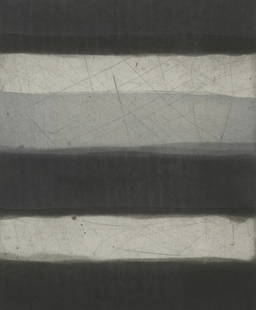Sean Scully - Landline Grey: Sean Scully - Landline Grey. Print in colors on wove paper. Measures: 22 x 17 inches.