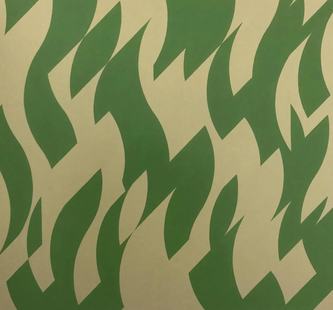 Bridget Riley (British, b. 1931): Bridget Riley July, 24 Offset Lithograph. Measures: 6 3/4 x 7 1/4 inches.