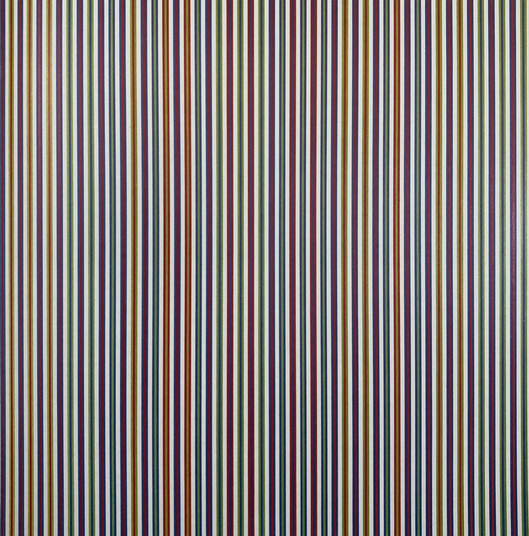 Bridget Riley (British, b. 1931): Bridget Riley Paean 1970 Offset Lithograph. Measures: 8 1/4 x 8 1/4 inches.