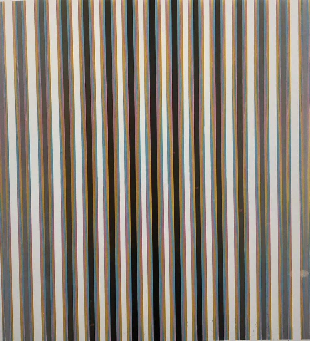 Bridget Riley (British, b. 1931): Bridget Riley Clandestine Offset Lithograph. Measures: