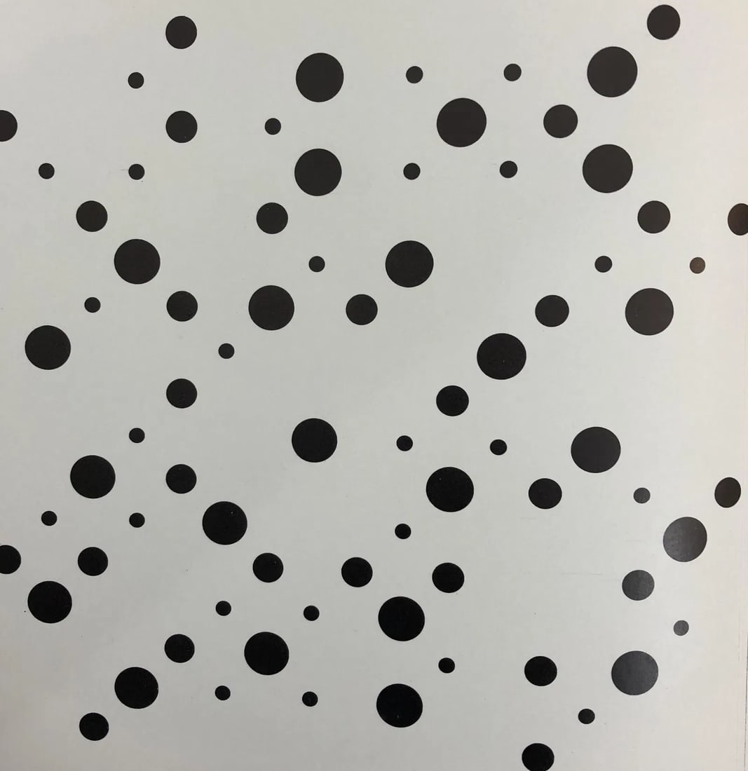 Bridget Riley (British, b. 1931): Bridget Riley White Disks Offset Lithograph 1970. Measures: