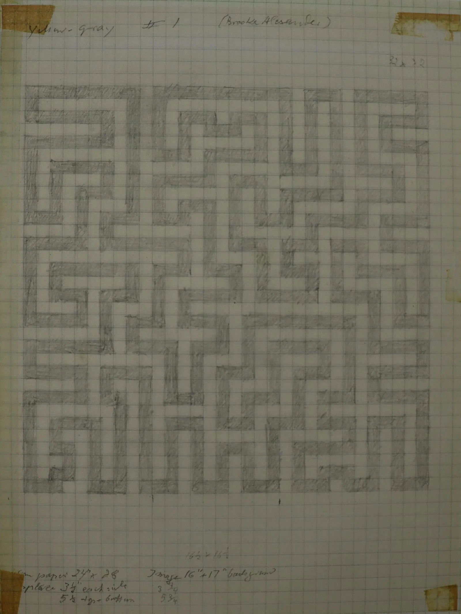 Anni Albers (German, 1899-1994): Anni Albers Untitled Offset Lithograph. Measures: 10 x 8 inches.