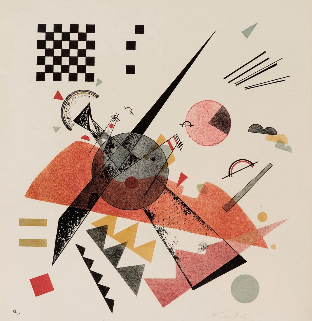 Wassily Kandinsky - Orange: Wassily Kandinsky - Orange. Print in colors on wove paper. Measures: 18 3/4 x 17 inches. Signed lower side in the plate.