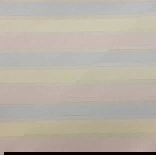 Agnes Martin (American, 1912-2004): Agnes Martin - Untitled. Offset Lithograph. Measures: 6 1/2 x 6 1/2 inches.