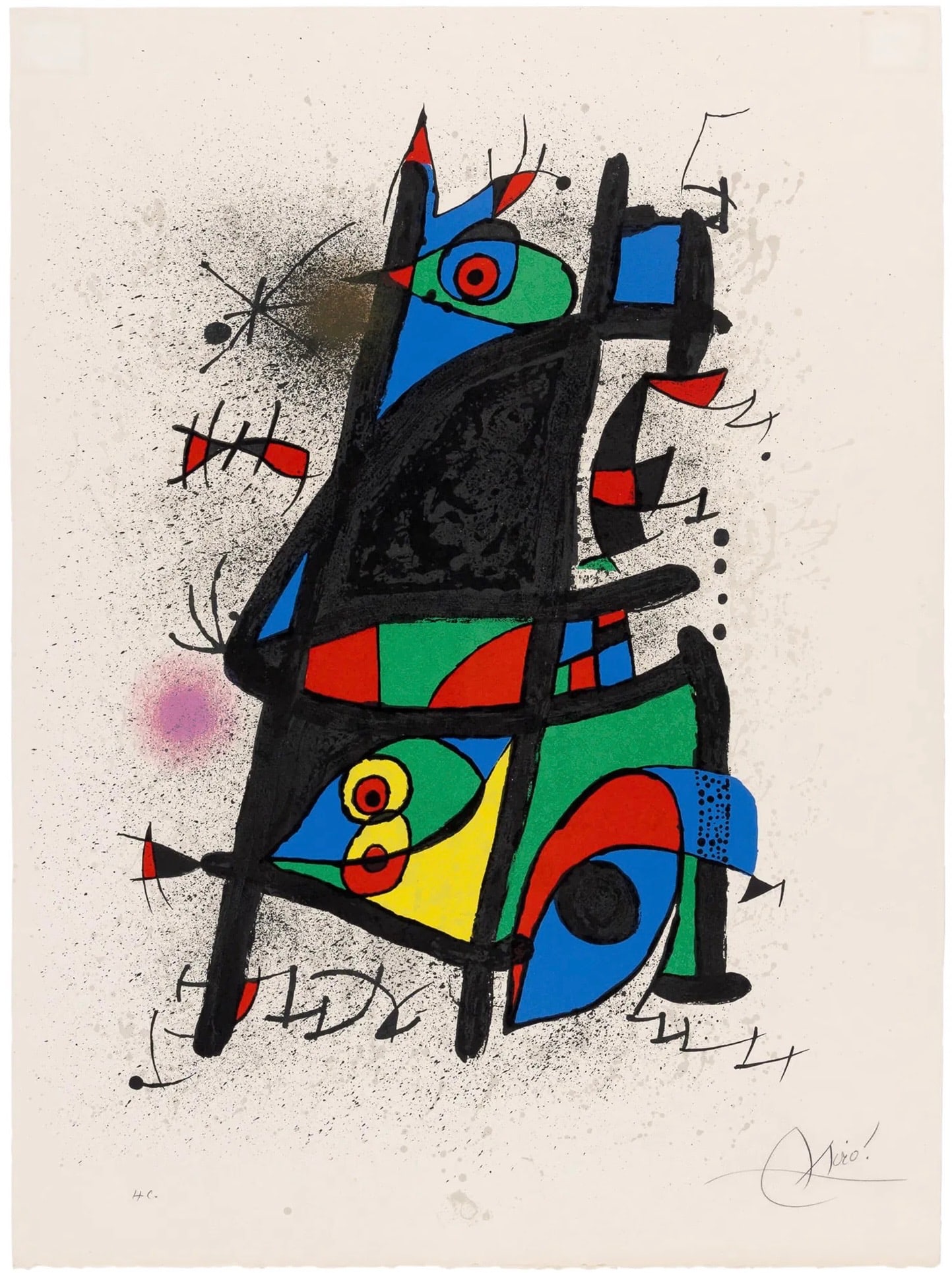Joan Miró LA GESTATION DES COULEURS Color offset lithograph (1 of 1)