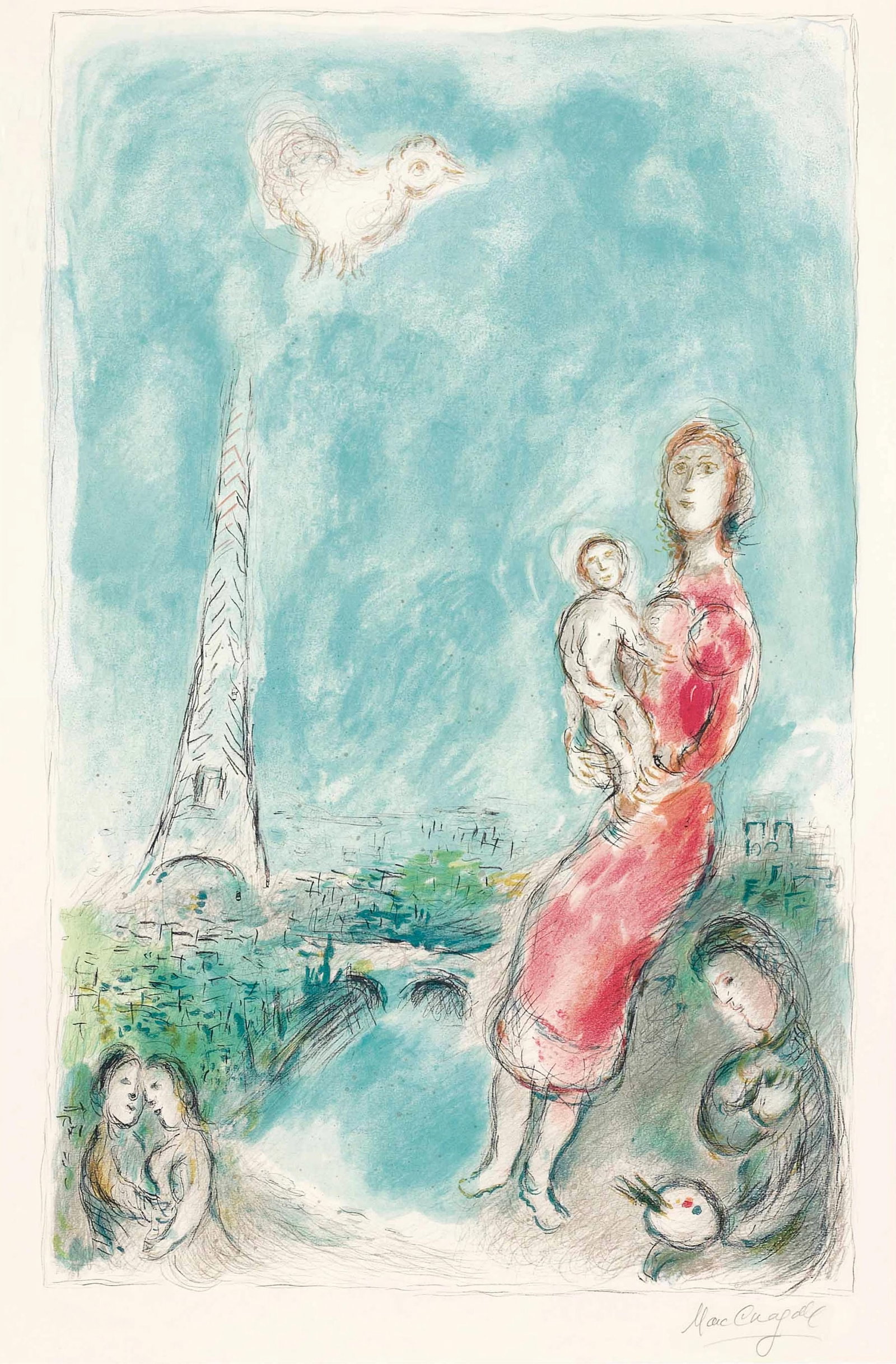 MARC CHAGALL (1887-1985) Maternité rouge (1 of 1)