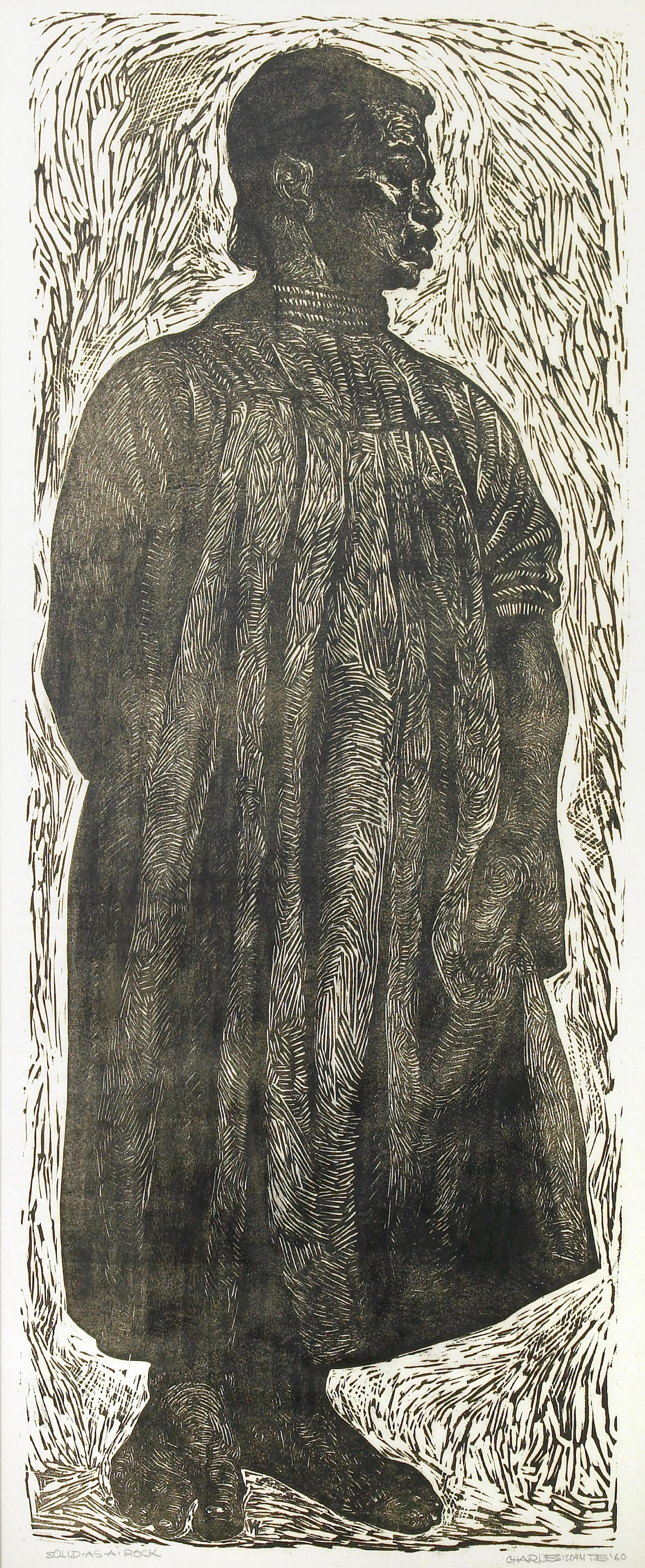 Charles White SOLID AS A ROCK Lithograph (1 of 1)
