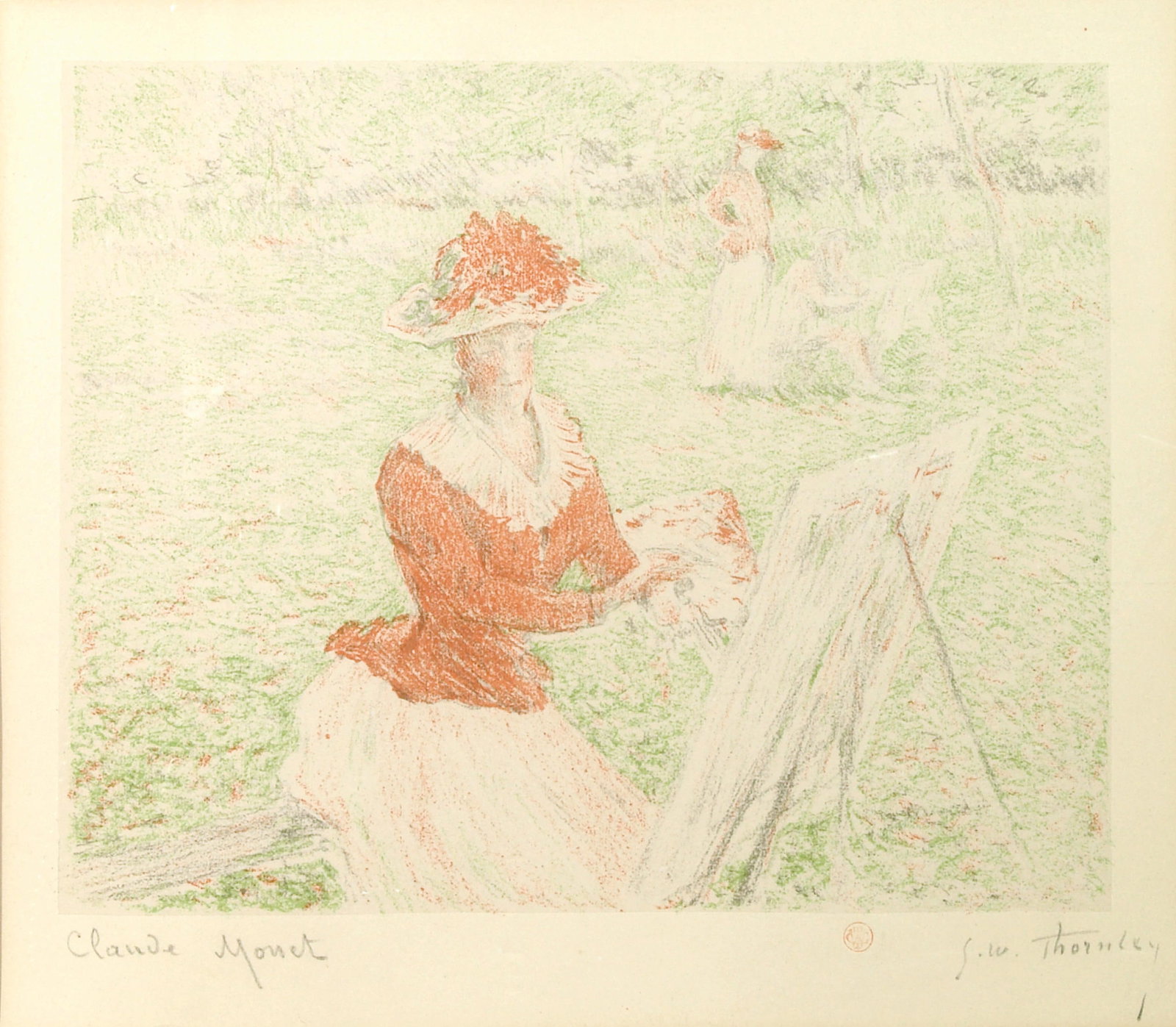 After Claude Monet (French, 1840-1926) Femme au Chevalet (1 of 1)