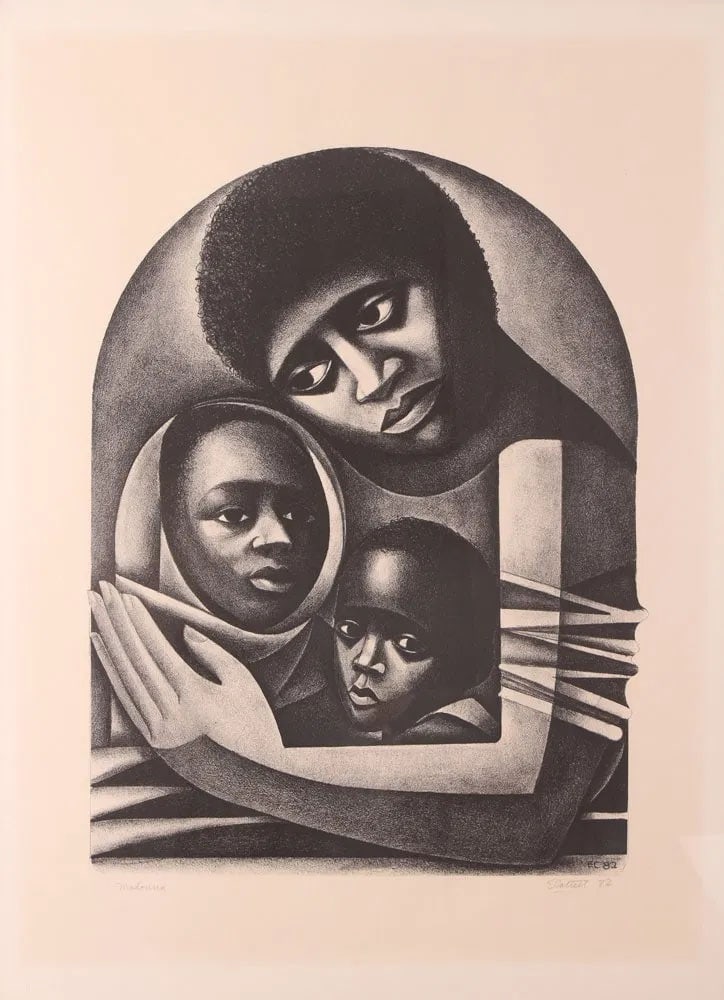 Elizabeth Catlett 1982 lithograph "Madonna" (1 of 1)