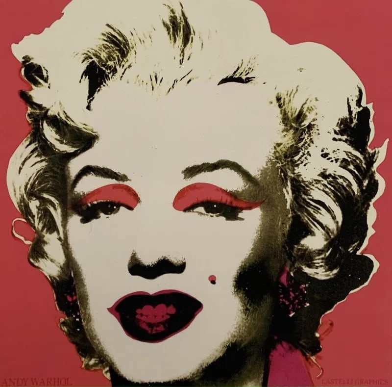 Andy Warhol- Marilyn Monroe Leo Castelli Invitation: Andy Warhol- Marilyn Monroe Leo Castelli offset lithograph, Measures- 12 x 12 inches , mounted to archival card stock
