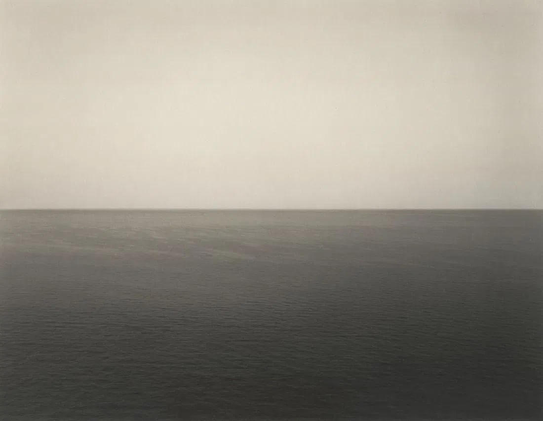 Hiroshi Sugimoto - Mirtoan Sea, Sounion, 1990: Hiroshi Sugimoto - Mirtoan Sea, Sounion, 1990. Photolitho. Measures: 8 1/2 x 6 1/2 inches.