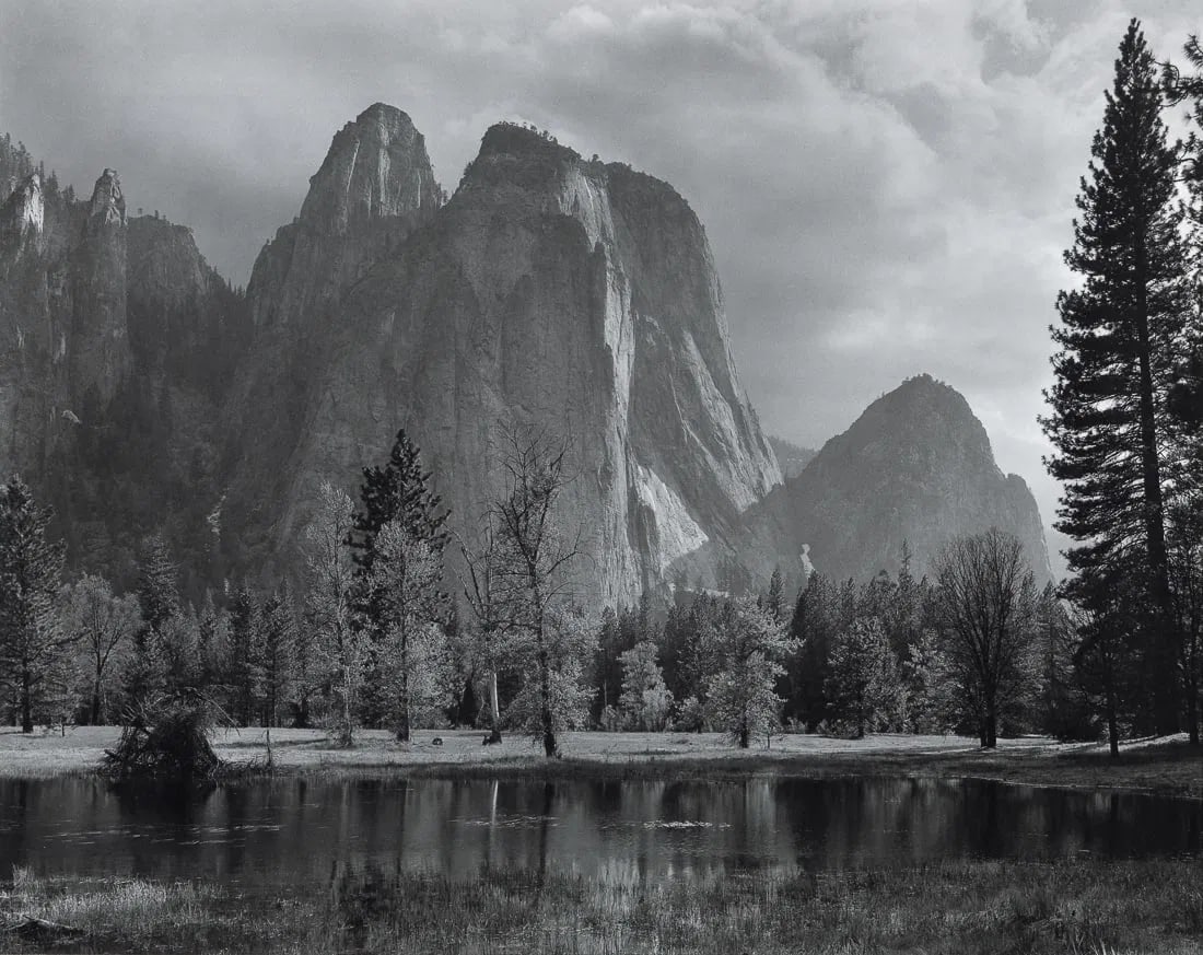 Ansel Adams - Cathedral Rocks, Yosemite Valley, 1949 (1 of 1)