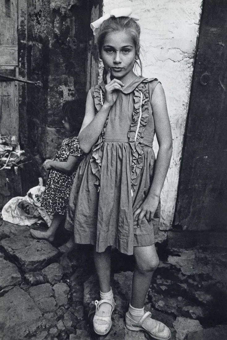 Mary Ellen Mark - Beautiful Emine posing, Turkey 1965: Mary Ellen Mark - Beautiful Emine posing, Turkey 1965. Photolitho. Measures: 8 3/4 x 13 inches.