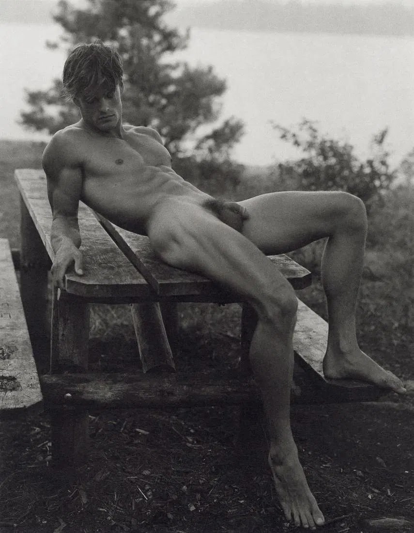 Bruce Weber - Paul at Pete's Rock Campground, 1988: Bruce Weber - Paul at Pete's Rock Campground, 1988. Gravure Print. Measures: 7 1/3 x 9 1/3 inches.